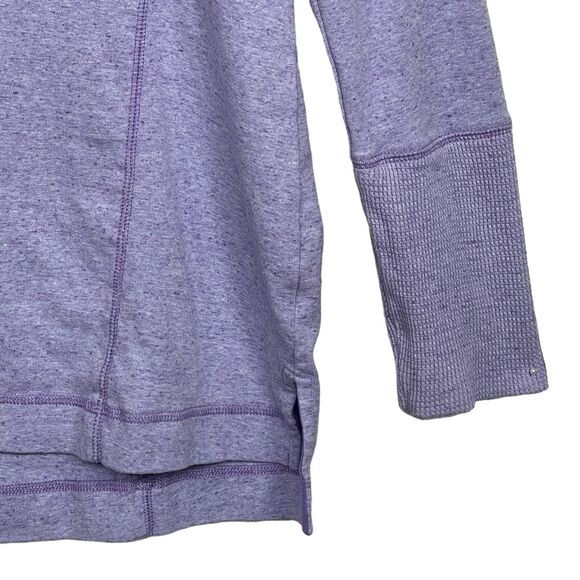 T by Talbots Sweater Women Size M Blue Pullover Cowl Neck Cotton Long Sleeves - Picture 5 of 14